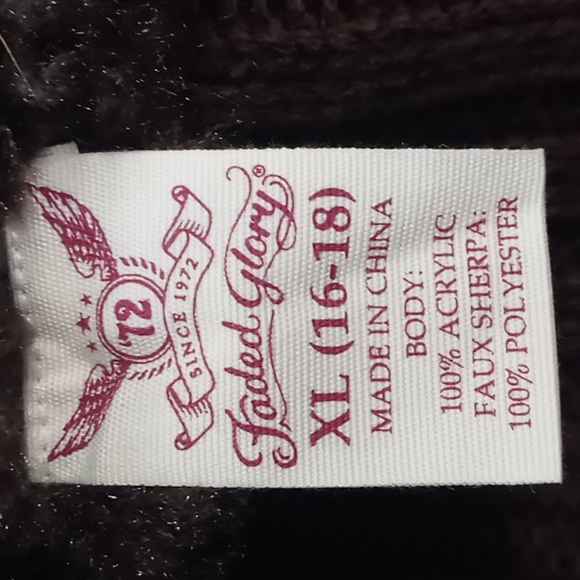 Faded Glory Sherpa Sweater Jacket - Picture 12 of 15